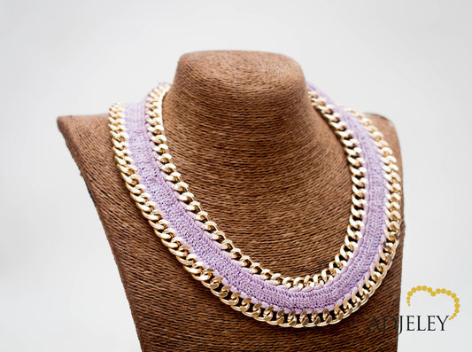 Cleo double collar - Lilac